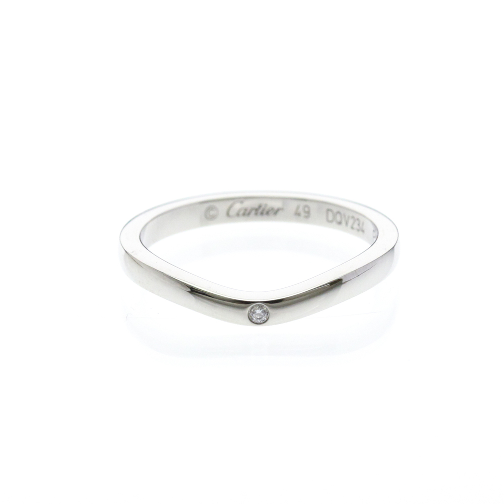 CARTIER Silver Diamond Ring